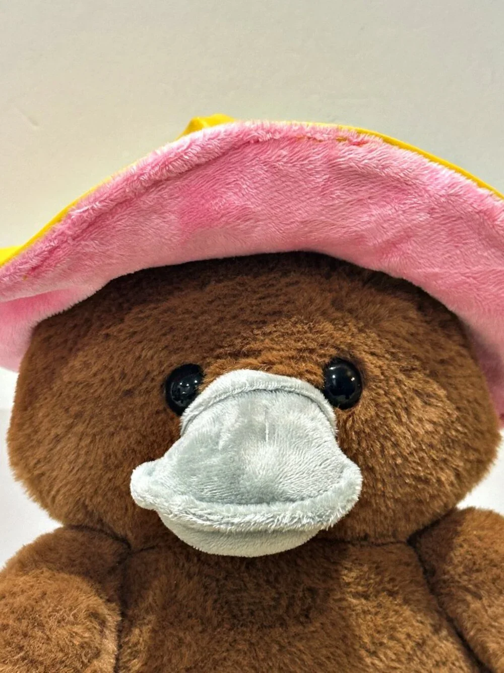 Walgreens HugMe Platypus Plush in Yellow Rain Outfit 11 Inch Stuffed Animal Toy